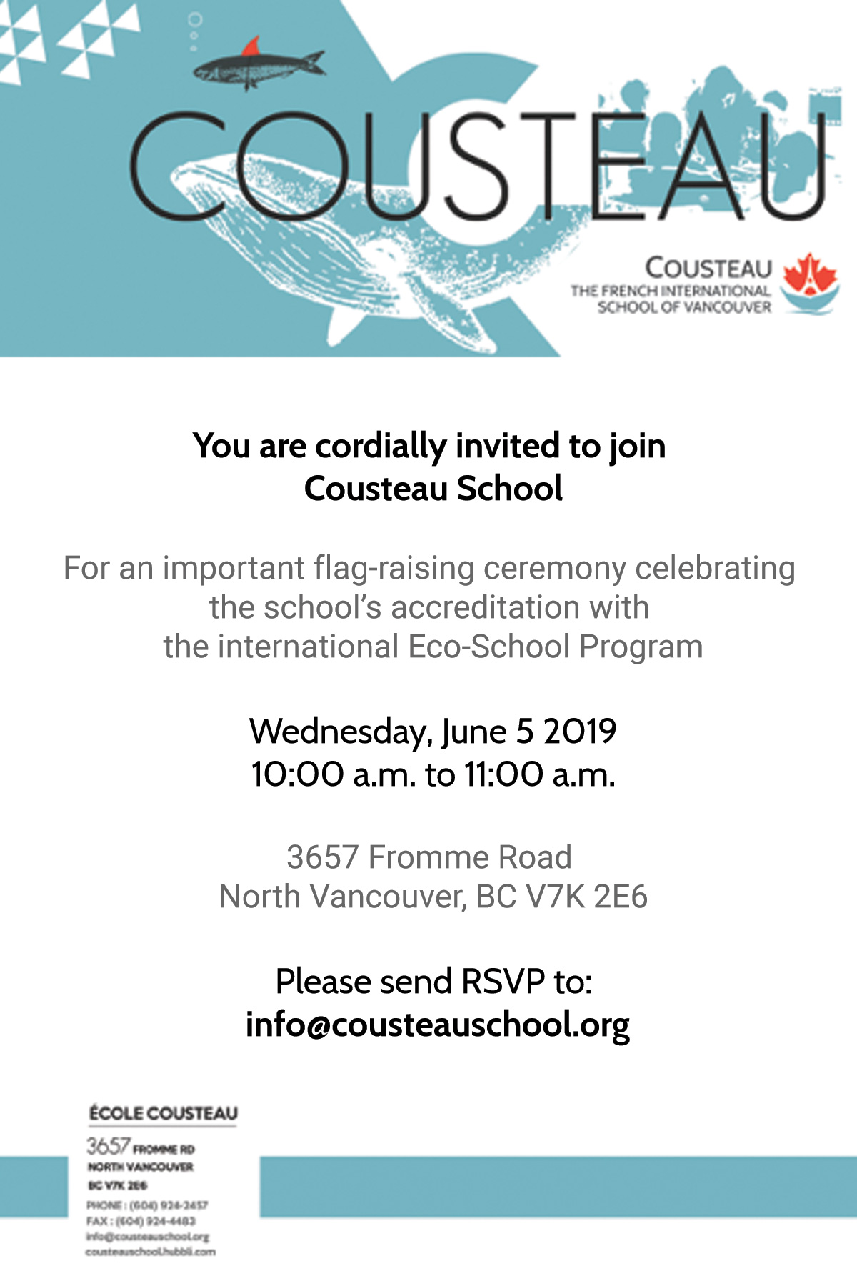 Eco-School Ceremony invitation