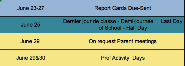 calendrier juin 2020